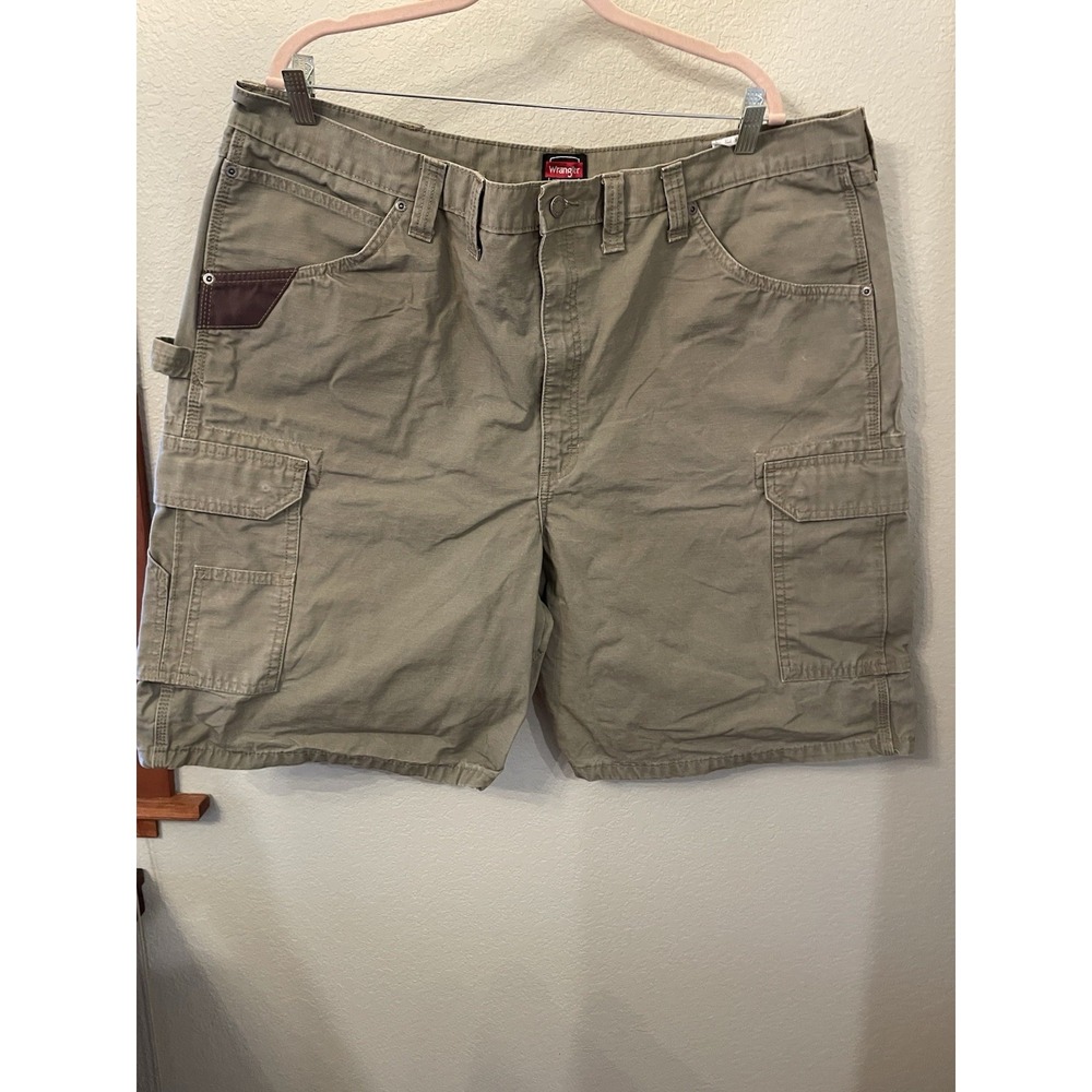 WRANGLER Riggs Workwear Cargo Shorts Men's 44 Carpenter‎ Work Green Utility
